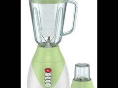 Blender 2 in 1 cu bol de sticla Hausberg HB-7761VR lama din otel inoxidabil, capacitate 1,5L, Verde